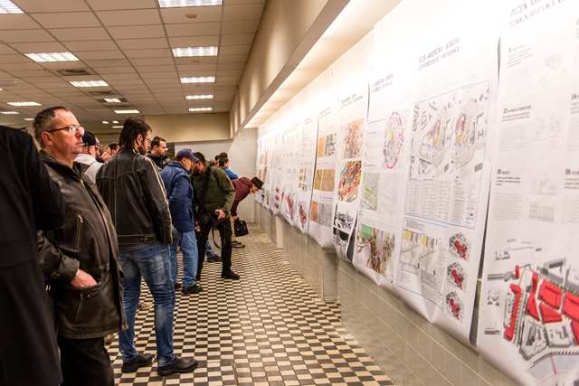 Výstava k územní studii Americká – Sirková (zdroj foto: Útvar koncepce a rozvoje města Plzně)