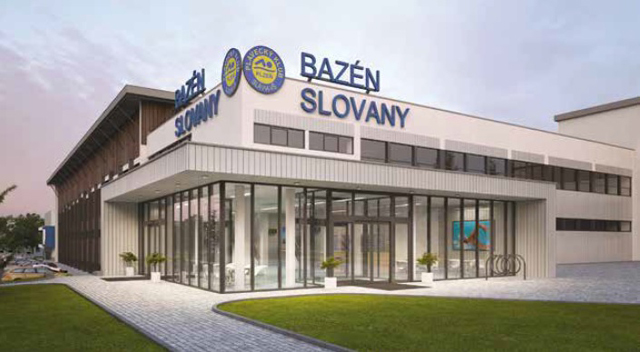 Vizualizace bazénu na Slovanech