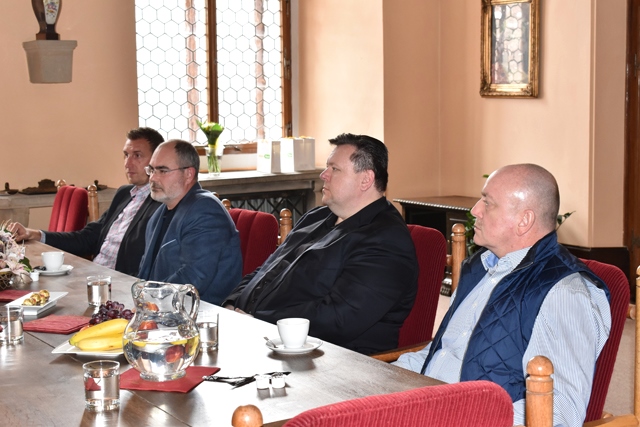 Přijetí europoslankyně Martiny Dlabajové na plzeňské radnici
