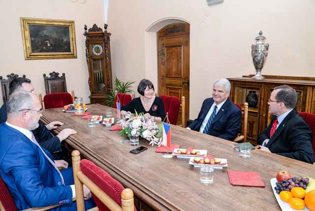 Přijetí primátorem města Plzně (foto: M. Pecuch)