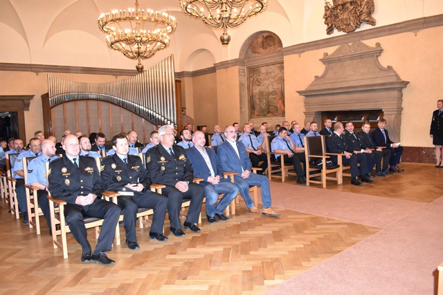 Ocenění příslušníků Pořádkové jednotky MěPOL (foto: A. Jarošová)