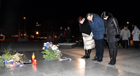 Primátor Martin Baxa uctil památku Jana Palacha a připomněl jeho osud