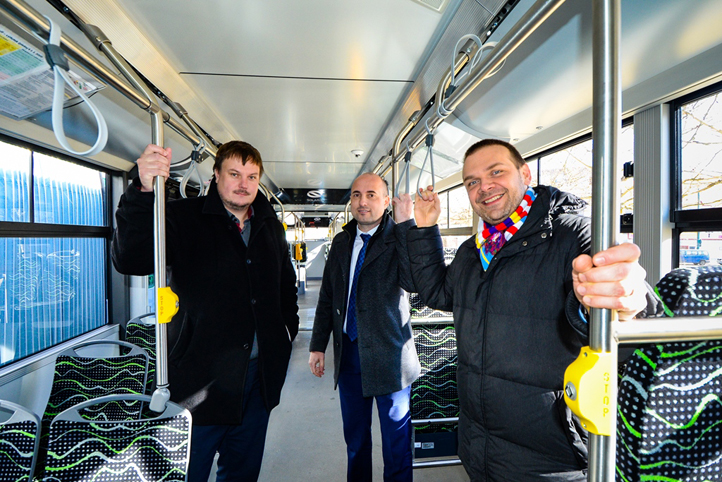 Zprava primátor Baxa, náměstek Zarzycký a Vozobule (fotografie: M. Pecuch)