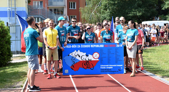 Plzeň se stala 23. zastávkou Cyklo-běhu za Českou republiku bez drog