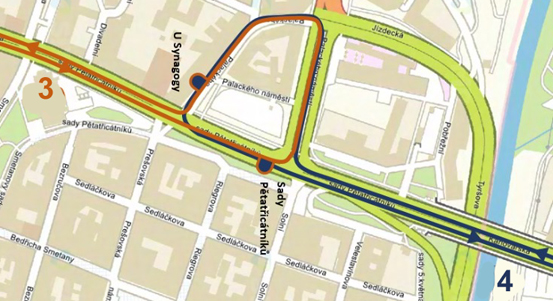 Tramvajová linka č. 4 přináší změnu, směrem na Bory jezdí nově č. 3