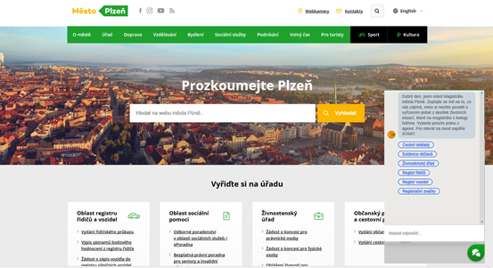 Plzeň spustila ChatBot, nový nástroj pro komunikaci s občany