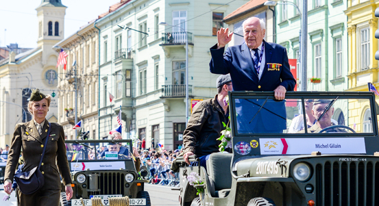 Zemřel belgický veterán a pravidelný účastník Slavností svobody Michel Gilain