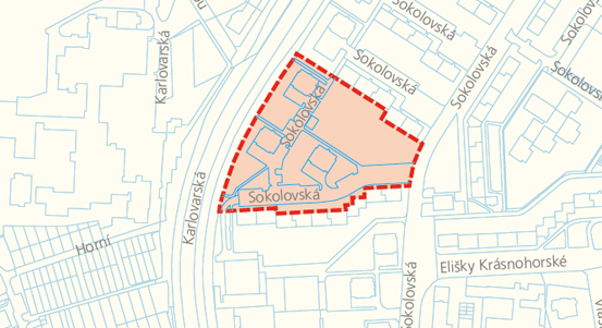 Občané se mohou vyjádřit k chystané proměně vnitrobloku v Sokolovské ulici