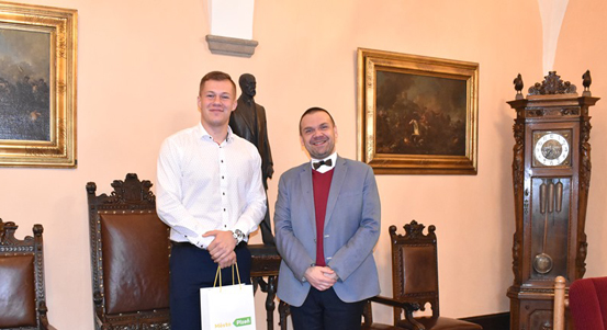 Primátor přijal juniorského Atleta roku 2019 Michala Forejta