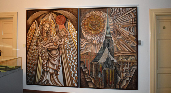 Na radnici jsou vystavena výtvarná díla Josefa Jíchy