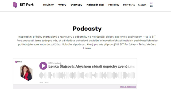 Město využívá online kanály. Natáčí podcasty se startupisty a odborníky na podnikání