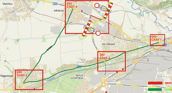 Řidiče čeká kvůli stavbě mostu objížďka přes Vejprnice