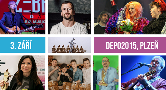 Hudební ceny Žebřík převezmou v pátek 3. září vítězové dvou ročníků ankety