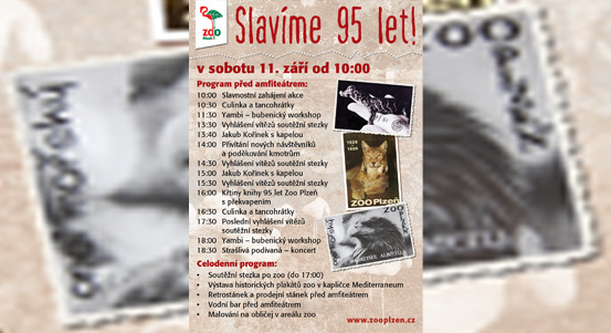 Přijďte plzeňské zoo poblahopřát k narozeninám. Sobota je plná zábavy