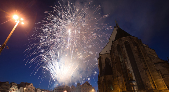 Plzeň slavila vznik republiky, pestrý program přilákal tisíce lidí. Město také losovalo výherce Spolu pro Plzeň