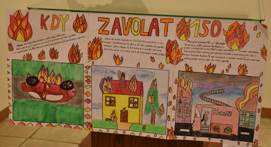 Kdy zavolat 150? Odpoví obrázky žáků základních škol