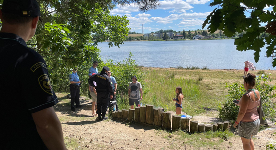 Speciální skupina kontrolovala lokalitu boleveckých rybníků a rozdávala letáky, jak se v rekreačních oblastech chovat