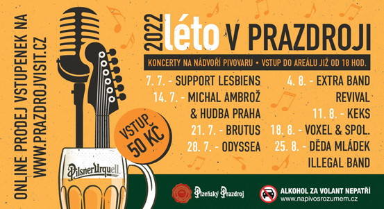 Začíná Léto v Prazdroji, sérii čtvrtečních koncertů zahájí Support Lesbiens