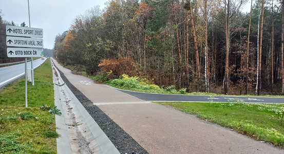 Plzeň dokončila další úsek cyklostezky. Úsek z Plzně do Zruče je bezpečnější