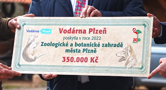 Vodárna Plzeň dál podporuje zoologickou a botanickou zahradu
