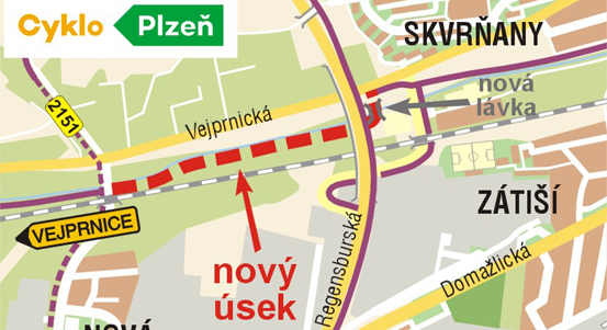 Město začíná stavět cyklostezku podél Vejprnického potoka