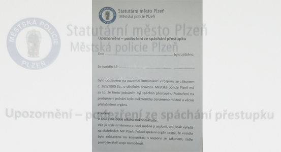 Do řešení dopravních přestupků zapojují plzeňští strážníci více moderní technologie