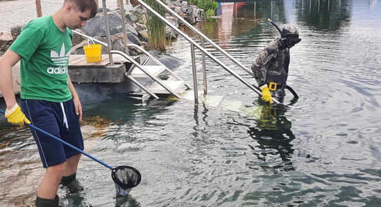 Jezírko ve Škodalandu čeká další čištění od plžů