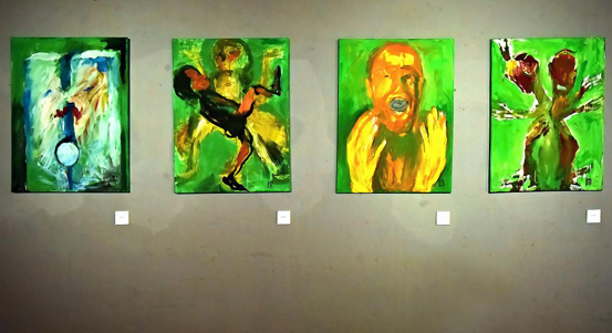 Květa Monhartová i další členové Unie výtvarných umělců představují svou tvorbu