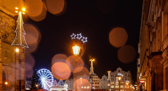 V adventu září také plzeňské ulice