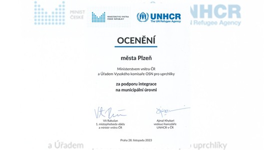 Plzeň obdržela ocenění za integraci cizinců