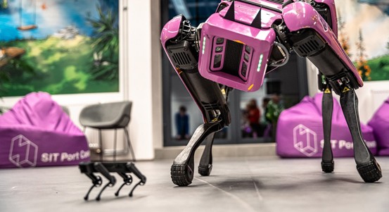 Středoškoláci programují robotického psa Spota