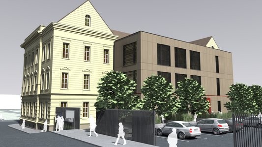 Začíná kompletní obnova bývalé školy na Doubravce, objekt získá i moderní přístavbu