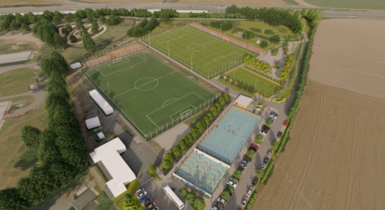 Moderní hřiště s umělým trávníkem. Černice rozšíří sportovní areál