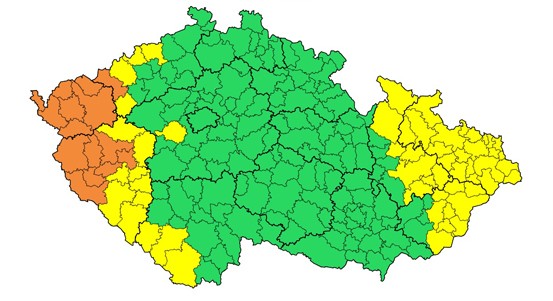 Meteorologové varují před vydatnými srážkami, mohou hrozit povodně