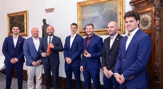 Vedení města Plzně se setkalo s hokejovými mistry světa