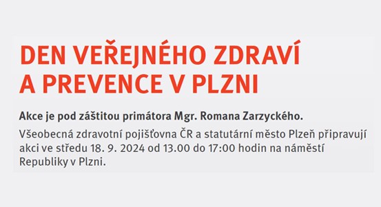 Den veřejného zdraví po roce opět na náměstí Republiky v Plzni