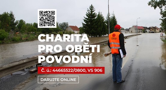 Diecézní charita Plzeň vyhlásila sbírku materiální pomoci pro lidi zasažené povodněmi
