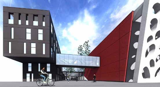 Atrium u Nového divadla bude vzdušné, prosklené, nabídne multifunkční sál i vloženou galerii se schodištěm