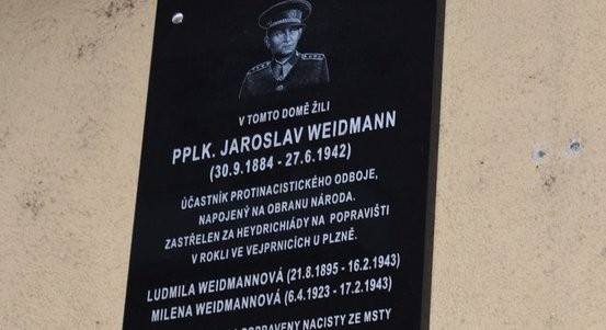 Odbojáře popraveného nacisty připomíná pamětní deska