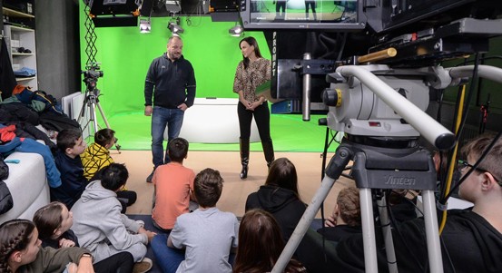 Mediální výchova zavedla žáky do televizního studia