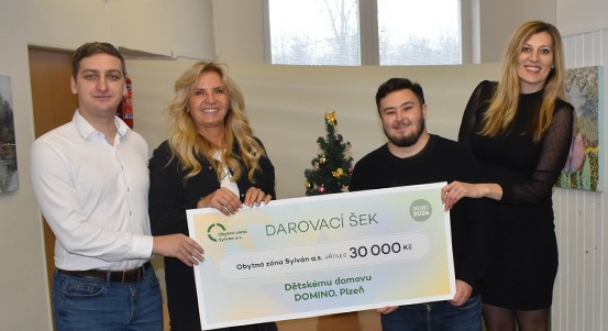 Město už tradičně podpořilo dětský domov Domino
