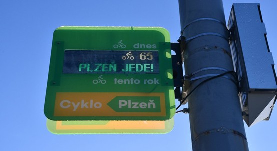 Dva sčítače nově počítají projíždějící cyklisty v Plzni