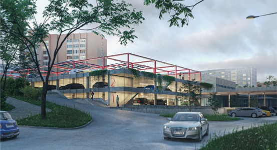 Stromy ustoupí stavbě parkovacího domu Atom, odstraněnou zeleň nahradí nová