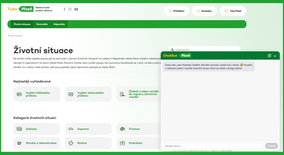 Plzeňanům s dotazy na webu poradí nový ChatBot