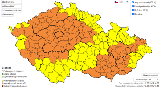 Blíží se vlna veder. Meteorologové vydali výstrahu i pro Plzeň