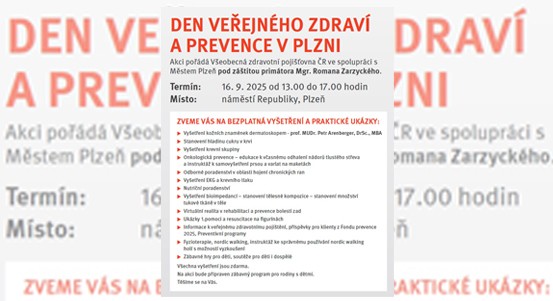 Za prevencí a kontrolou zdraví je možné se vypravit na náměstí Republiky
