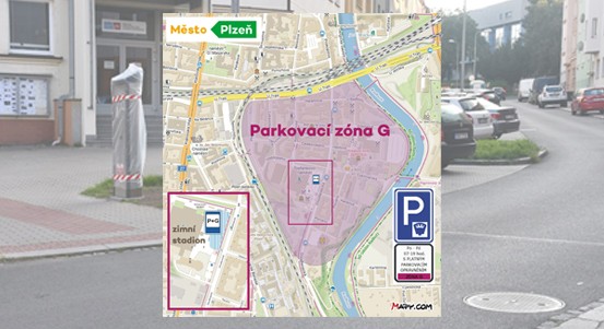V Plzni u zimního stadionu začne fungovat nová zóna placeného stání a P+G parkoviště