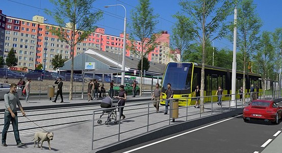 PD Tramvajová trať na Vinice