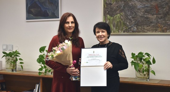 Město Plzeň poblahopřálo sbormistryni Bedřišce Koželuhové