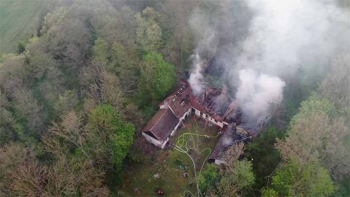 Ilustrační fotografie (zdroj: Správa informačních technologií města Plzně) 260212_Dron_priroda_les_pozar